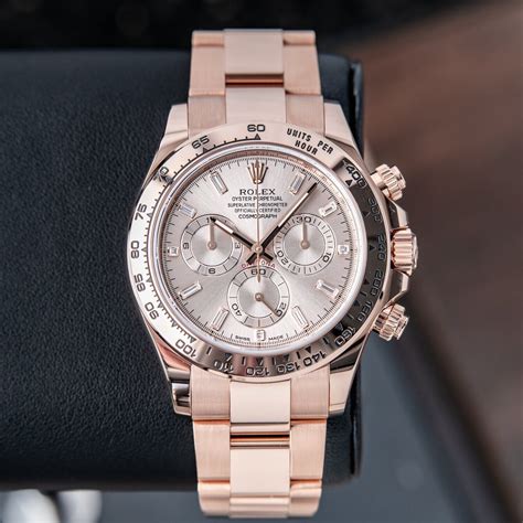 icy rolex rose gold